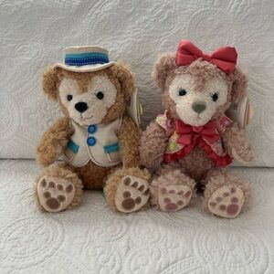 Adorable Teddy Bear Pair with Outfits